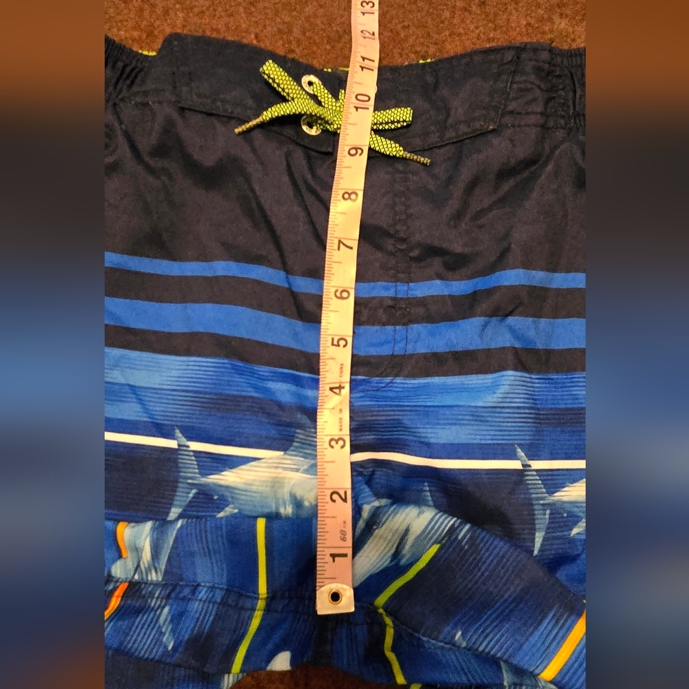 ZeroXposur Boy's Shark Swim Trunks Size Large 14/16 Built In Underwear - Picture 7 of 9
